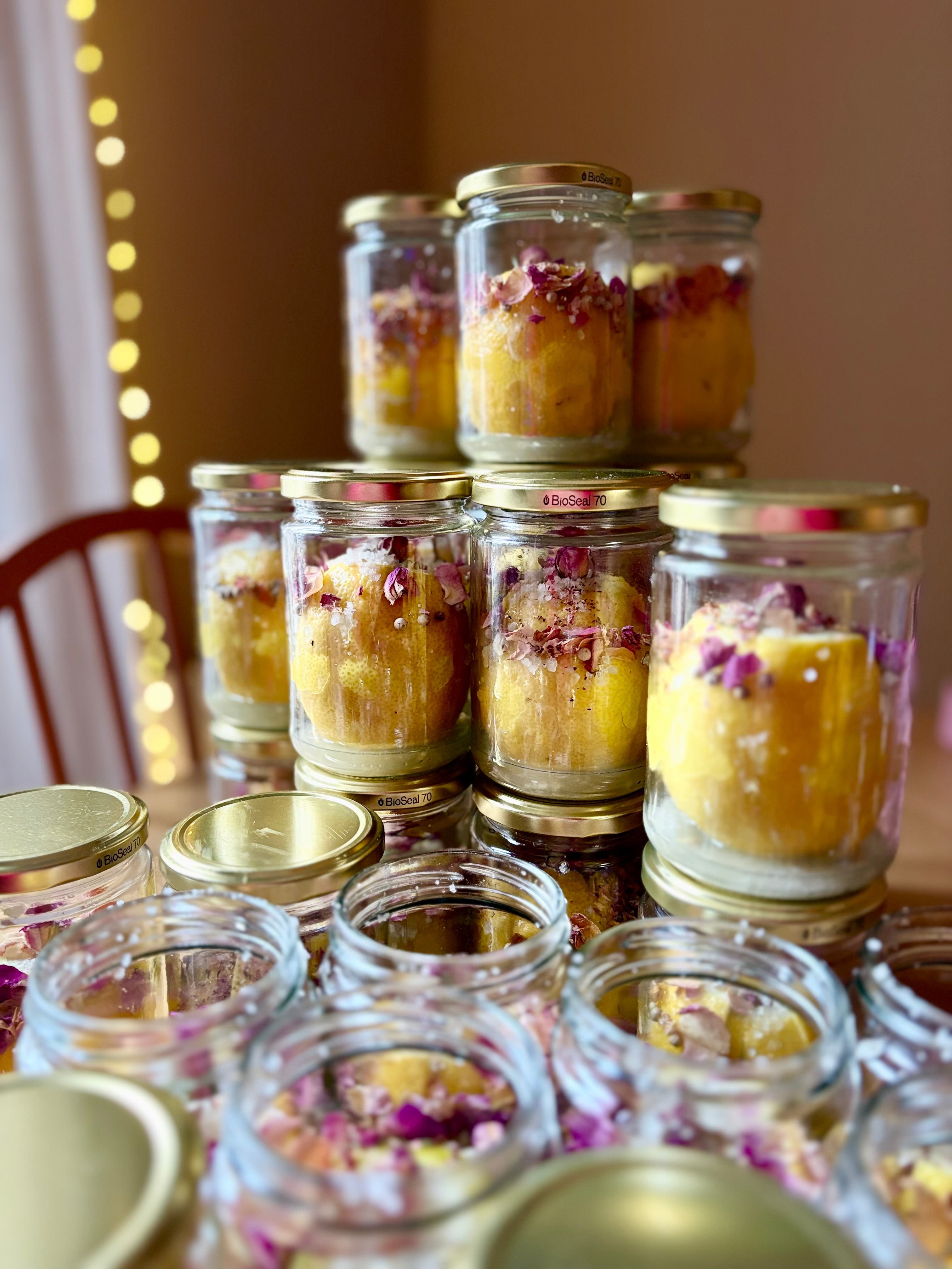 Citrons confits au sel & à la rose