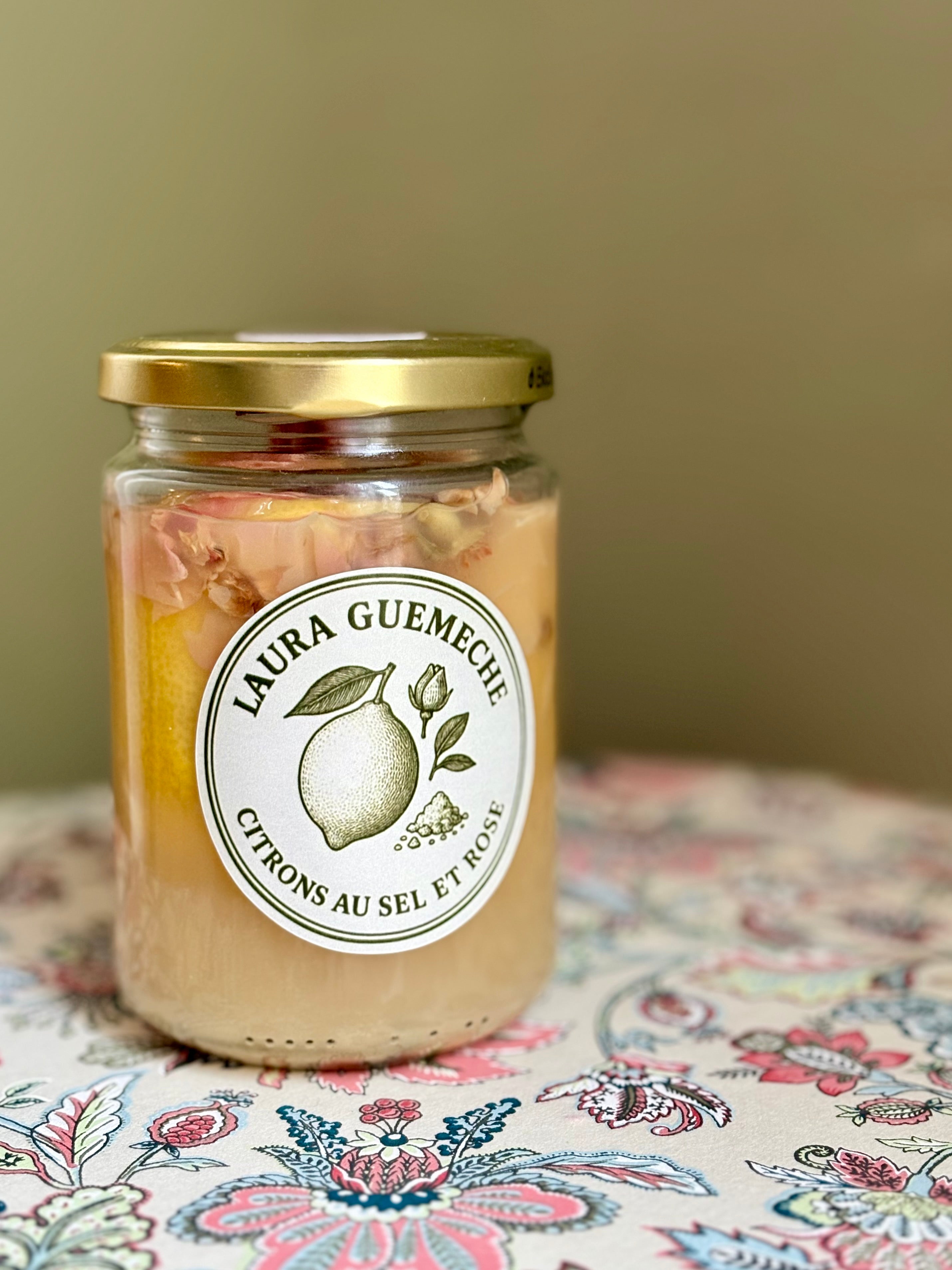 Citrons confits au sel & à la rose