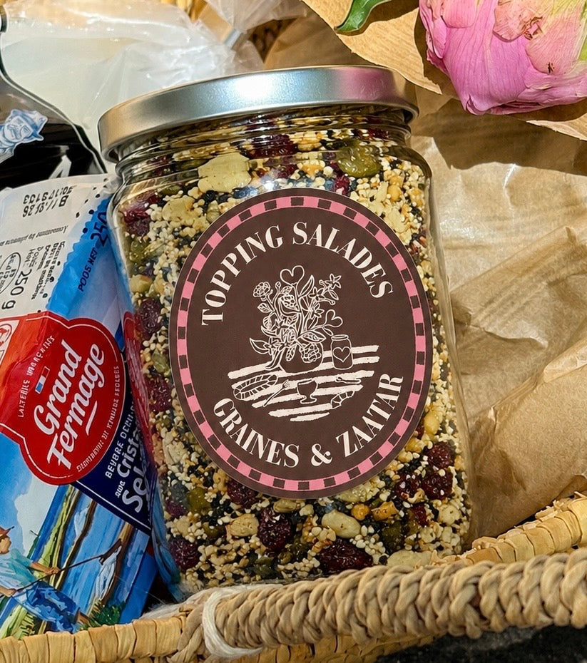 Topping salades - Amandes, graines, cranberries et zaatar
