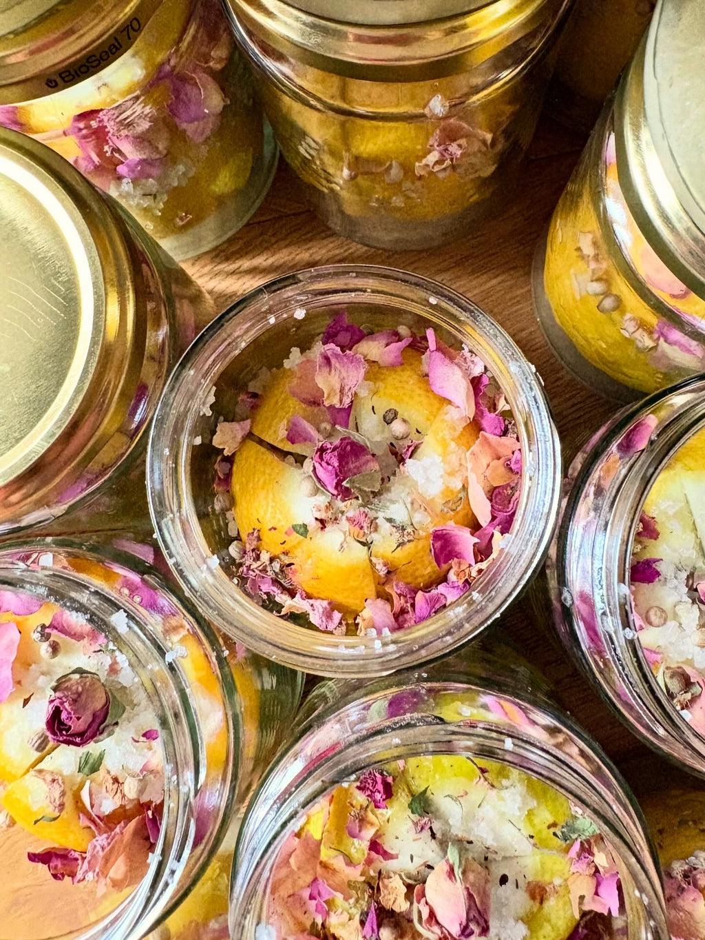 Citrons confits au sel & à la rose