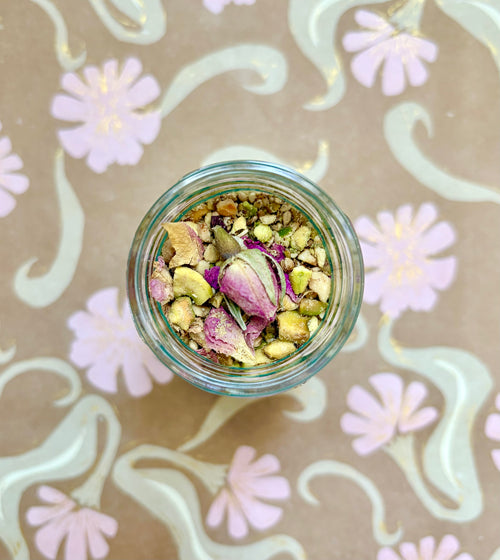 Dukkah pistaches/noisettes et rose