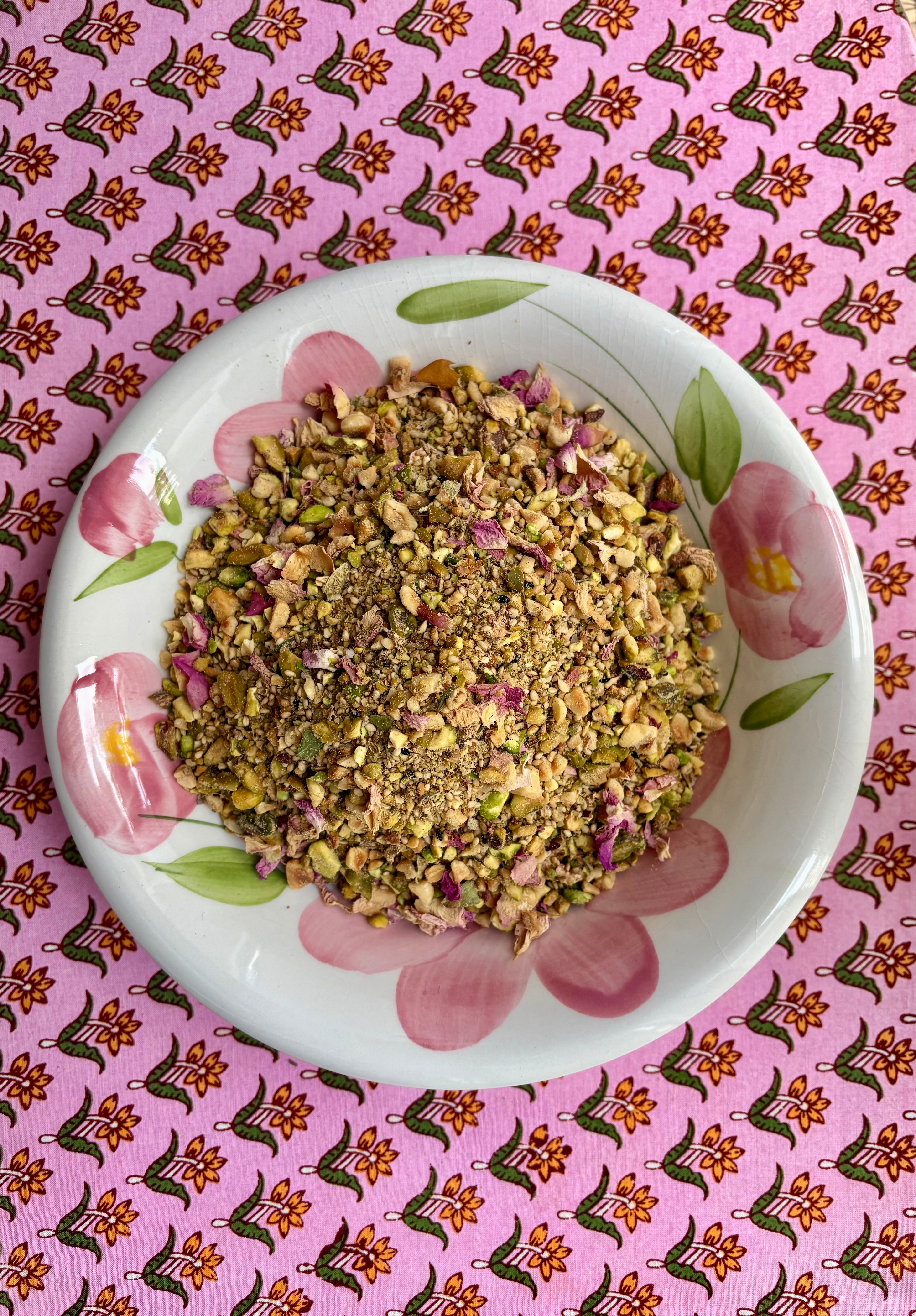 Dukkah pistaches/noisettes et rose