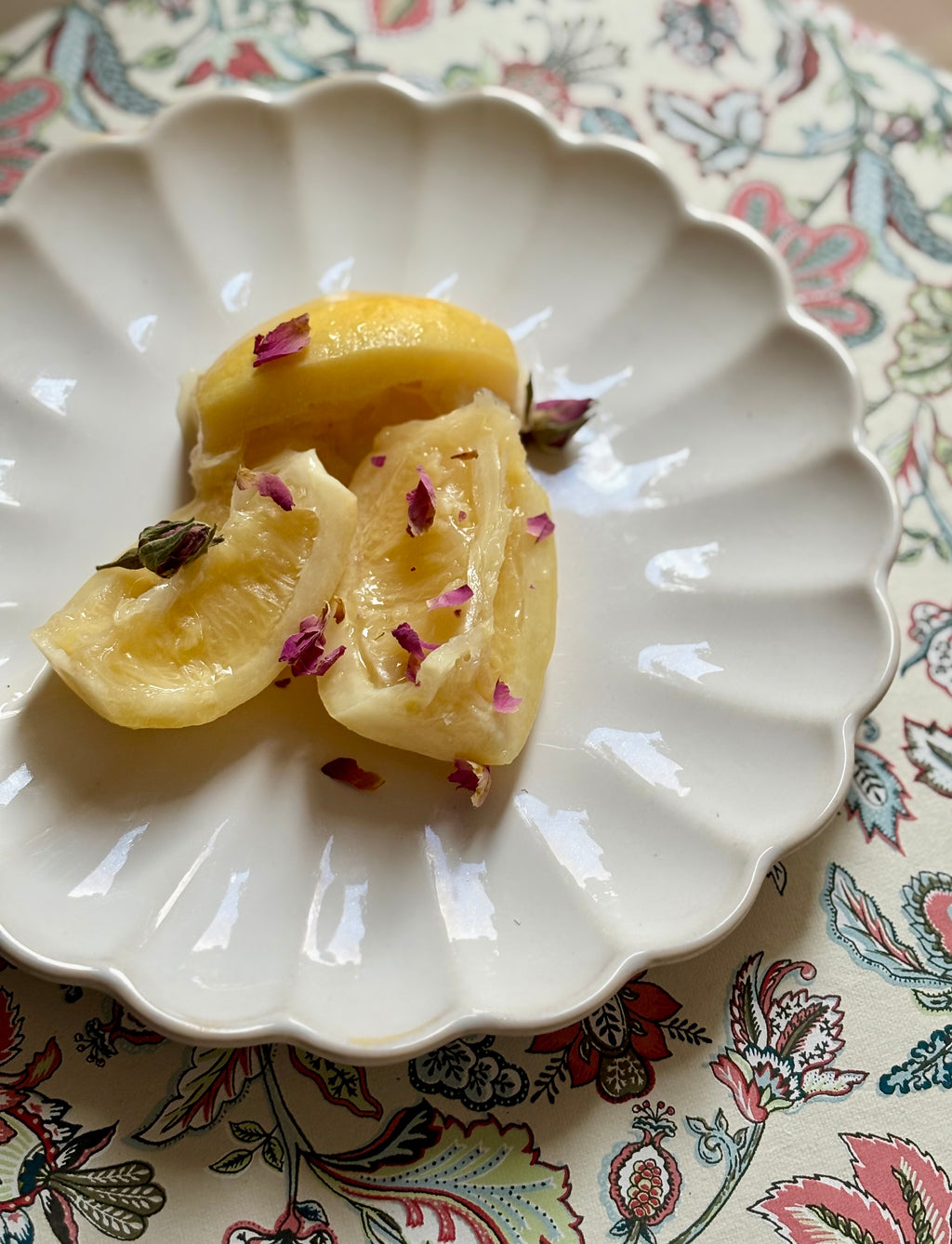 Citrons confits au sel & à la rose