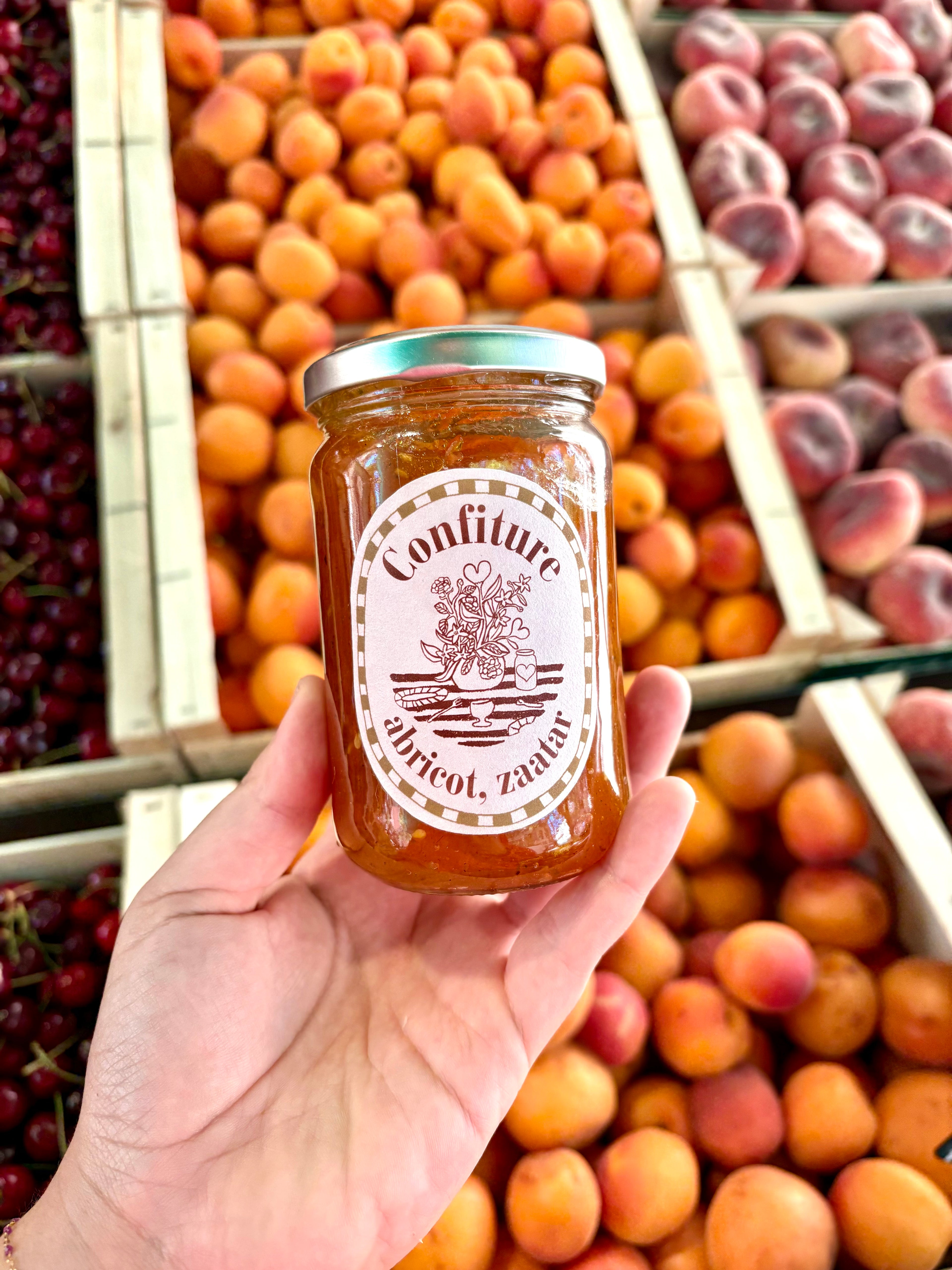 Confiture abricot zaatar